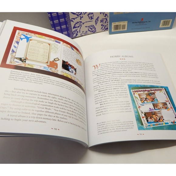 Memories Direct Scrapbook Lavender Album Papers Instruction Books Stickers Lot - Picture 4 of 11